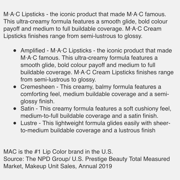 5/$30! MIX & MATCH! MAC Lustre Lipstick in LADY BUG 510! FULL SIZE NWT - Picture 5 of 8